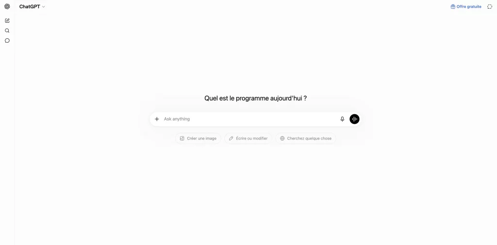 outil IA gratuit pour business ChatGPT